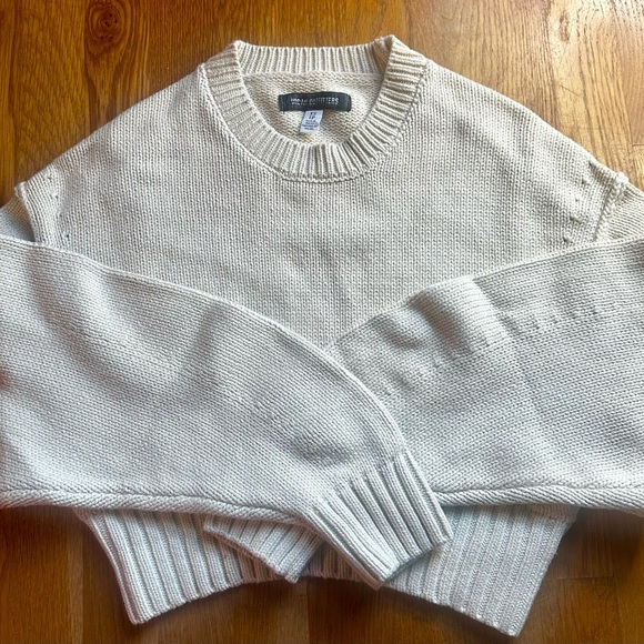 Urban Outfitters Sweaters - Urban Outfitters Cream Crew Neck Sweater